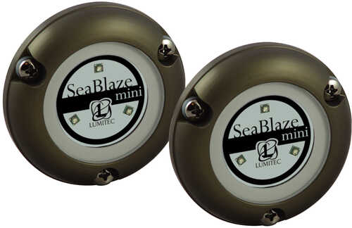 Lumitec SeaBlaze Mini Underwater Light - Pair - Brushed Finish - White Non-Dimming