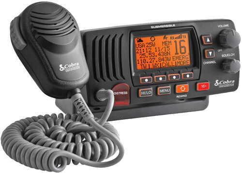 Cobra MR F57B Fixed Mount Class D VHF Radio - Grey