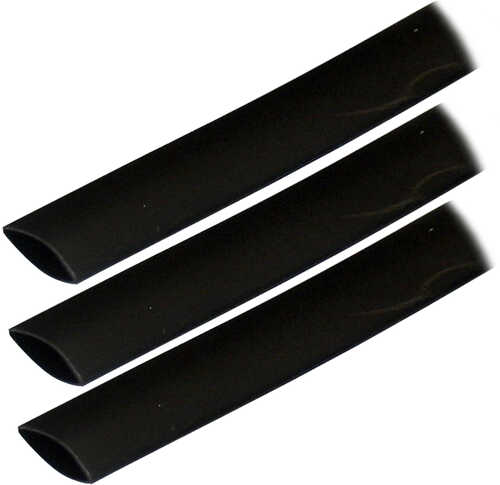 Ancor Adhesive Lined Heat Shrink Tubing (ALT) - 3/4" x 3" - 3-Pack - Black