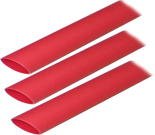 Ancor Adhesive Lined Heat Shrink Tubing (ALT) - 3/4" x 3" - 3-Pack - Red