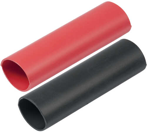 Ancor Heavy Wall Heat Shrink Tubing - 3/4" x 3" - 2-Pack - Black/Red