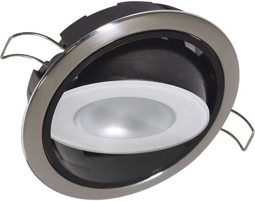 Lumitec Mirage Positionable Down Light - Spectrum RGBW Dimming - Polished Bezel