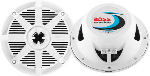 Boss Audio MR52W 5.25" 2-Way 150W Marine Speaker - White - Pair