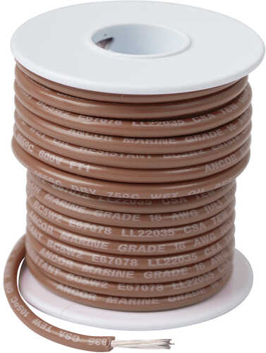 Ancor Tan 14 AWG Tinned Copper Wire - 100'