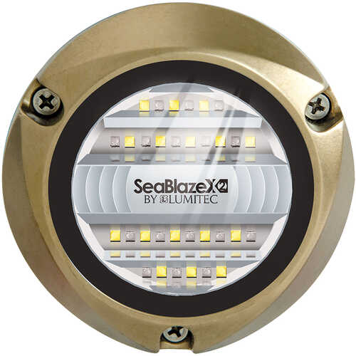 Lumitec SeaBlazeX2 LED Underwater Light - Dual Color - White/Blue