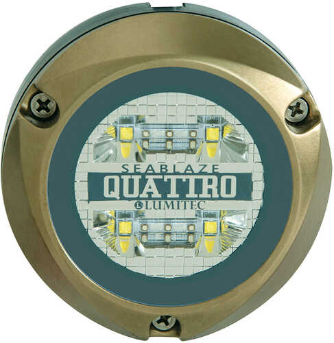 Lumitec Zambezi Quattro Surface Mount Underwater Light - White/Blue