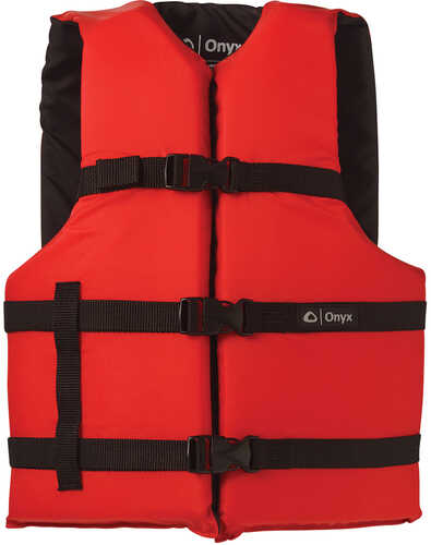 Onyx Nylon General Purpose Life Jacket - Adult Universal - Red