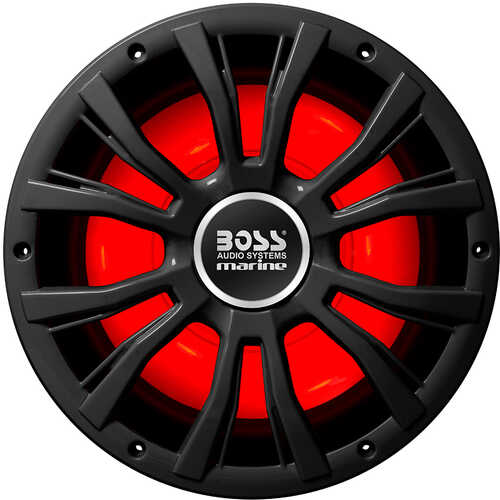 Boss Audio MRG10B 10" Marine 800W Subwoofer with Multicolor Lighting - Black