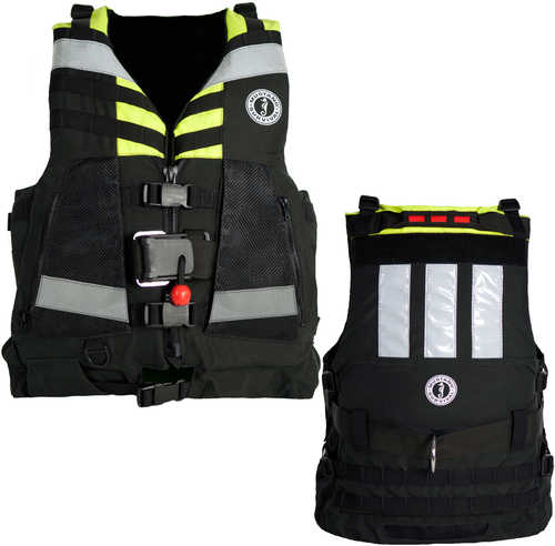 Mustang Swift Water Rescue Vest - Fluorescent Yellow Green Black - Universal