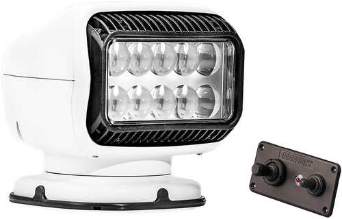 Golight GT LED Perm Mount w Hardwired DashMount Remote Wht