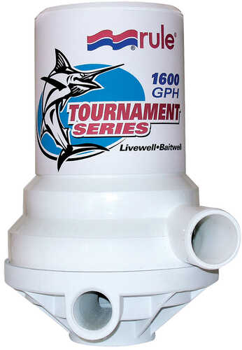 Rule Tournament Series 1600 GPH Livewell Pump Dual Port