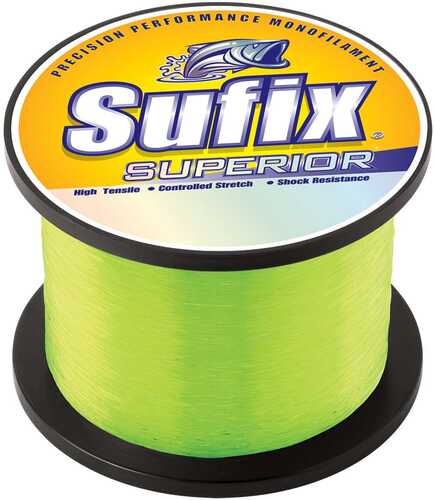 Sufix Superior Hi-Vis Yellow Monofilament - 60lb - 1825 yds