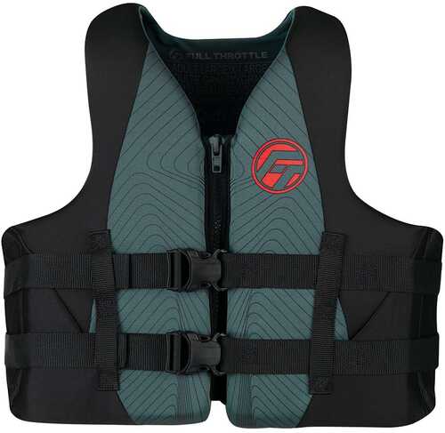 Full Throttle Adult Rapid-dry Life Jacket - S/m - Grey/black