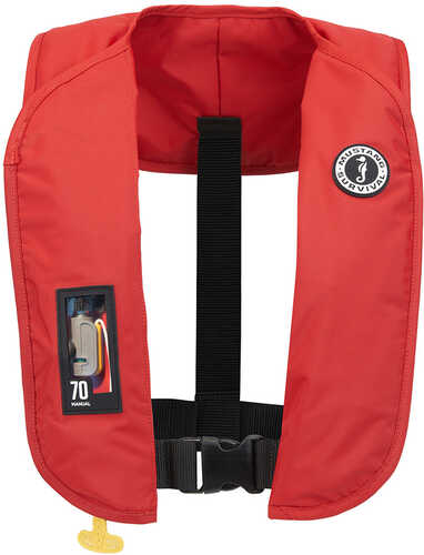 Mustang Mit 70 Manual Inflatable Pfd - Red