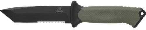 Gerber 000558 Prodigy Fixed 420 Stainless Tanto Blade Textured Soft Rubber