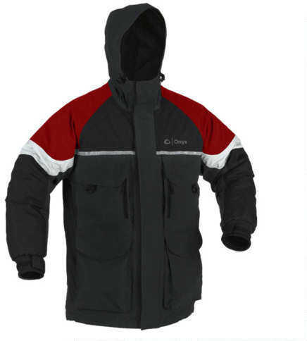 Arctic Shield Cold Weather Parka- Black/Red Size Large