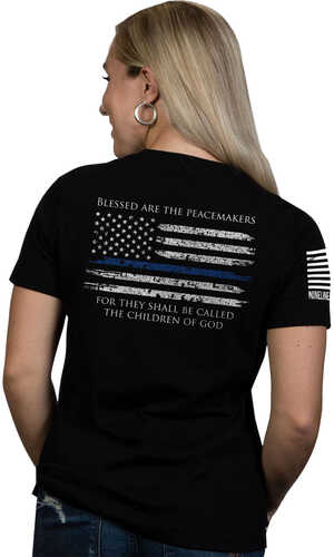 Nine Line Apparel Thin Blue Line-tshirt Black Large