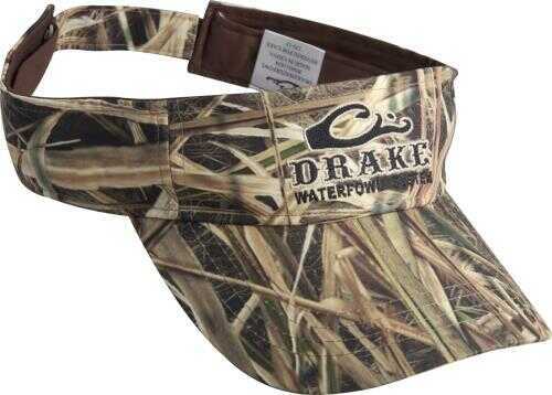 Drake Logo Visor Hat, Mossy Oak Shadow Grass Blades, One Size Md: DW1680-013