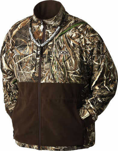 Drake Eqwader Full Zip Jacket Brown Small