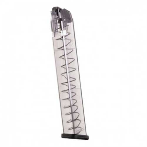 ETS Tactical Systems 9mm 31 Round Glock Magazine Clear fits 17 18 19 19x 26 34 45