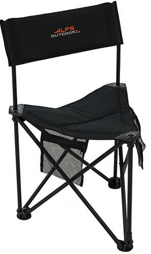 Rhino Folding Stool W/ Backrest Blk