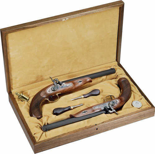 Pedersoli Continental Duelling 45 cal. Flintlock Two Pistol Set