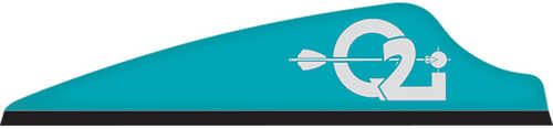 Q2i Archery-Quadel Industries Fusion X-II SL Vanes Teal 2.1 in. 100 pk