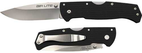 Cold Steel Air Lite 3.50" Folding Drop Point Plain AUS 10A Blade G10 Black Handle