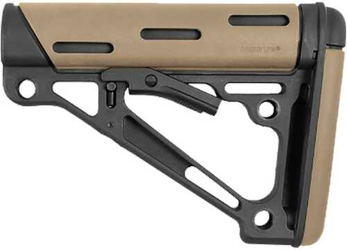 Hogue 15340 Overmolded Collapsible Buttstock Made Of Synthetic Material With Black Finish & Flat Dark Earth R