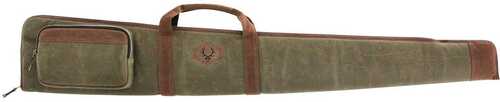 Evolution Rawhide Waxed Canvas Shotgun Case Green and Tan 52 in.