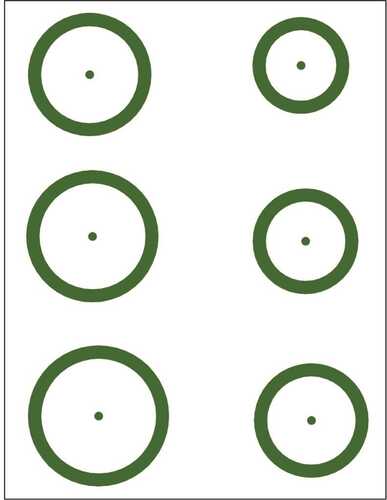 Gunstar Magnum Target Reticle Set Green Model: 1402703