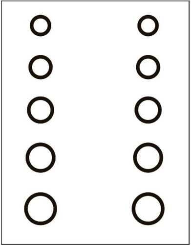 Gunstar Mini Circles Target Reticle Set Black Model: 1402710