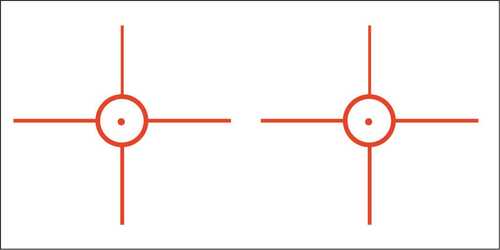 Gunstar Tactical 3D 3 Reticle Orange