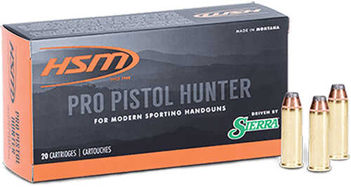 HSM Pro Pistol Hunter Ammunition 44 Mag. Sierra Soft Point 300 gr. 50 rd. Model: HSM-44M-17-N