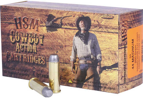 HSM Cowboy Action Handgun Ammunition 44 Mag. 200 gr. 50 rd. Model: HSM-44M-11-N