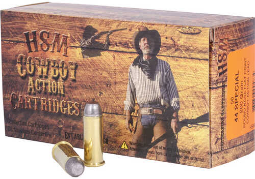 HSM Cowboy Action Handgun Ammunition 44 S&W Special 200 gr. 50 rd. Model: HSM-44S-5-N