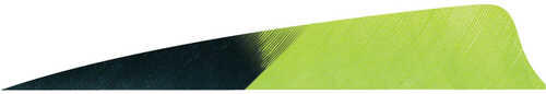 Gateway Shield Cut Feathers Kuro Chartreuse 4 in. LW 50 pk.