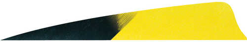 Gateway Shield Cut Feathers Kuro Flo Yellow 4 in. LW 50 pk.