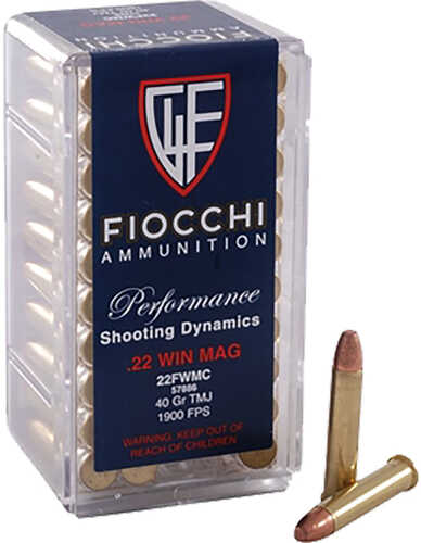 FIOCCHI 22WIN MAG 40GR FMJ 50/BX