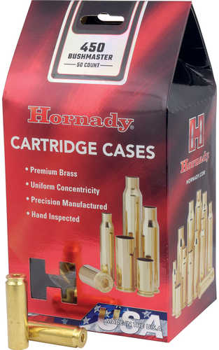 Hornady Rifle Cartridge Cases 450 Bushmaster Unprimed 50 Pack Model: 86935