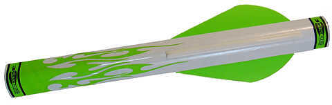 Extreme Archery Shrink Fletch W/4" Vane 2 Grn/1Wht 6/Pk.