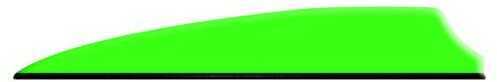 Q2i Fusion X-II Vanes Neon Green 3 in. 100 pk. Model: Q2i7043