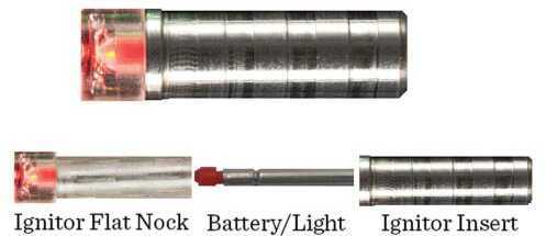 Ignitor Lighted Crossbow Flat Nocks .285 Red Model: IGNT-285-FLT-Red