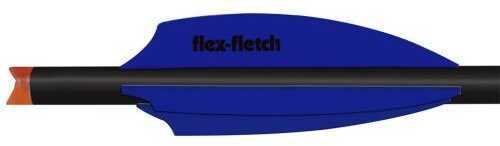 Flex Fletch Silent Knight Vanes Flo Blue 3 in. 36 pk. Model: SILENTBFBL