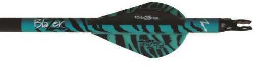 Bohning Blazer Vanes Teal Tiger 100 pk. Model: 10832TT2