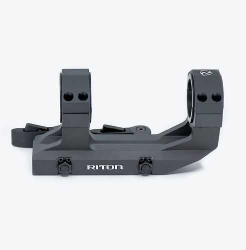 Riton Optics Mount 30mm Black Quick Detach With 1" Reducing Ring X301QD