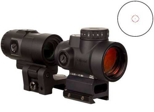 Trijicon MRO HD Rifle 1X25mm 2 MOA/68 Led Illuminated Red Dot/Circle Matte Black