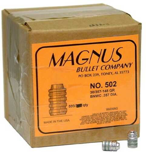 Magnus 38/357 Caliber .357 Diameter 148 Grain Wad Cutter Bevel Base 500 Count