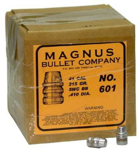 Magnus 41 Caliber .410 Diameter 215 Grain Semi Wad Cutter Bevel Base 500 Count