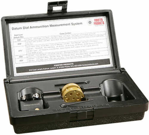 Forster Datum Dial Ammunition Measurement System Complete Kit in Storage Box